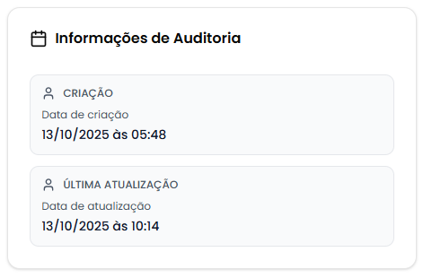 Card de Auditoria
