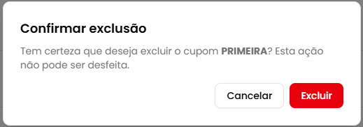 Diálogo de exclusão