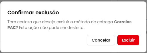 Diálogo de confirmação