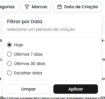 Filtro de data