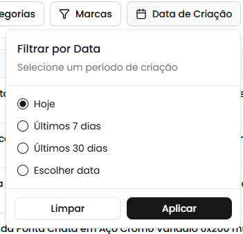 Filtro de data