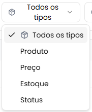 Filtro de tipo de dado