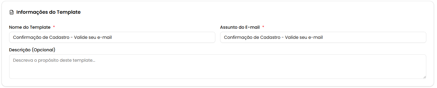 Formulário de edição