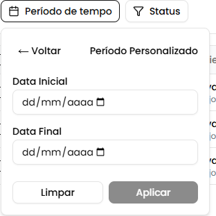 Período personalizado