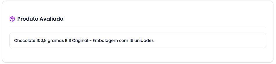 Informações do produto