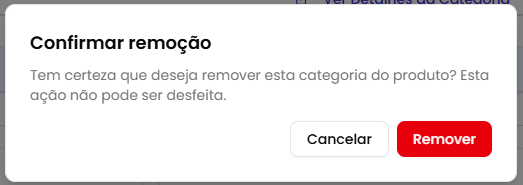 Remover categoria