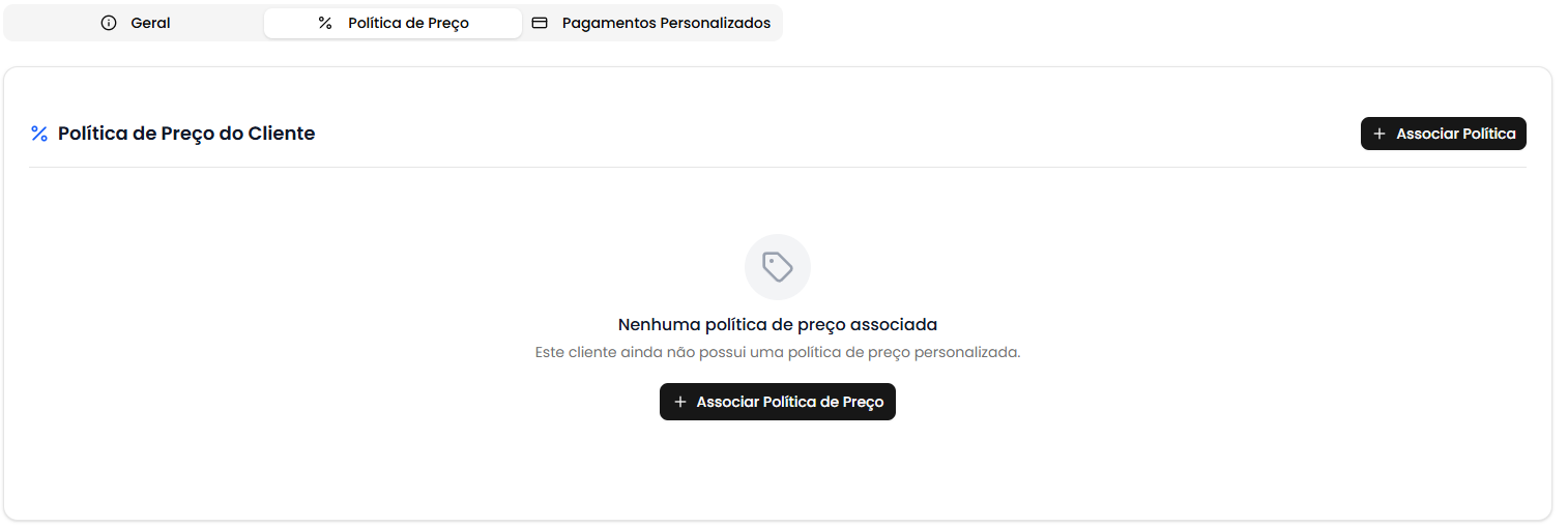 Sem política de preço